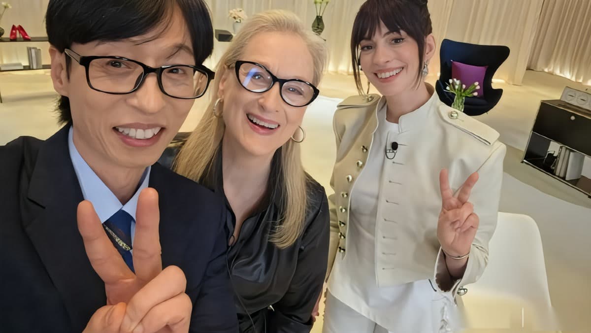 Anne Hathaway Bilang Yoo Jae-suk 'Penuh Swag' — Korea Geger